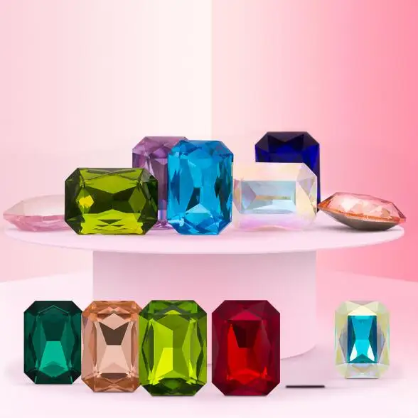 High Quality K9 Crystal Rectangle Octagon Fancy Stone More Colors 10x14mm 13x18mm Pointback Jewelry Stone
High Quality K9 Crystal Rectangle Octagon Fancy Stone More Colors 10x14mm 13x18mm Pointback Jewelry Stone