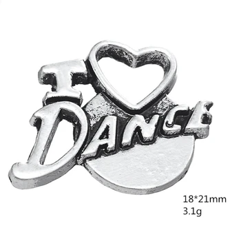 50PCS Vintage Ancient silver I LOVE DANCE Heart Necklace Pendant Charms Accessories For DIY Handmade Keychains,Bracelets Making
50PCS Vintage Ancient silver I LOVE DANCE Heart Necklace Pendant Charms Accessories For DIY Handmade Keychains,Bracelets Making