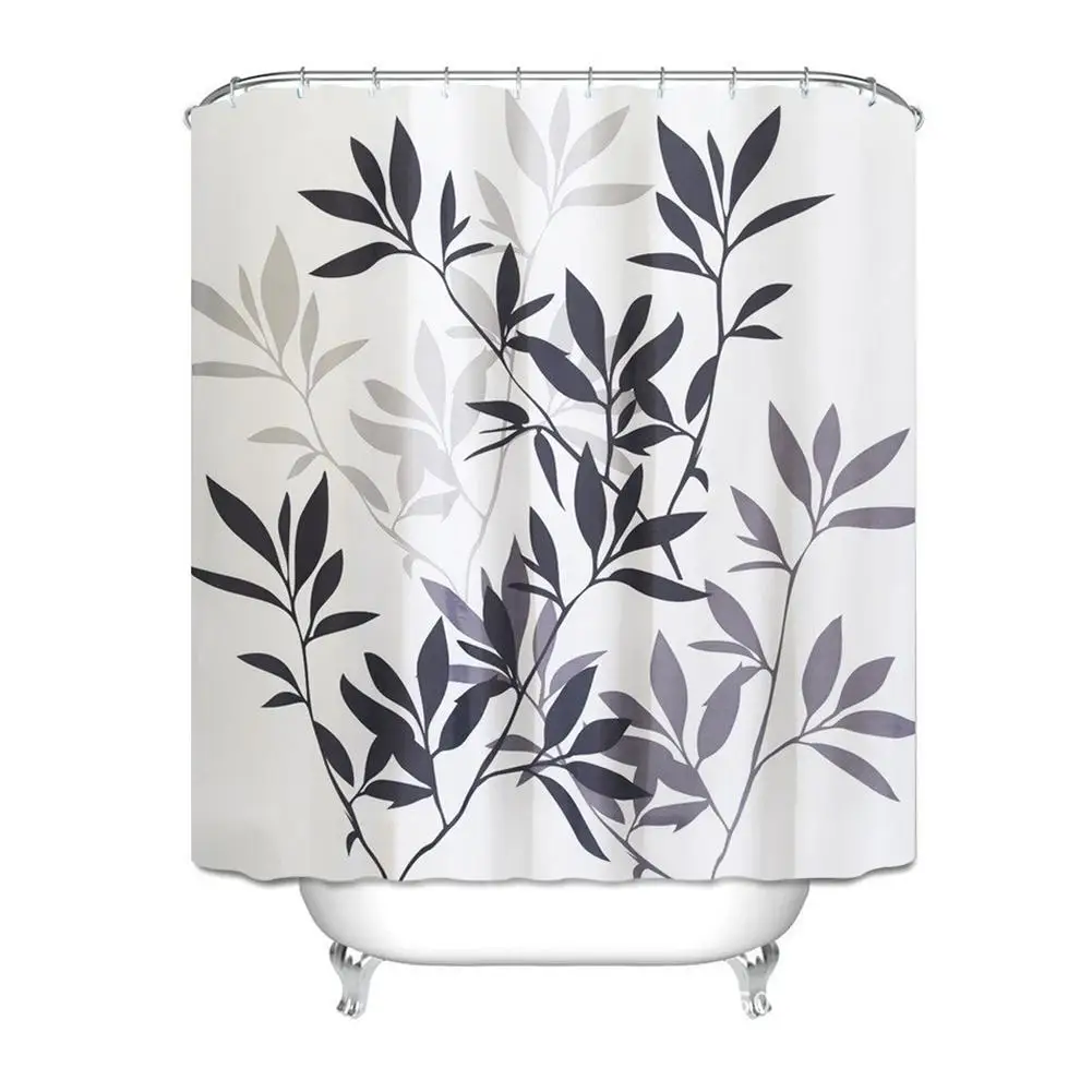 Natural Pattern Leaf Polyester Shower Curtains Washable High Quality Mildew Proof Colorful Curtains Curtain for Bathroom Shower
Natural Pattern Leaf Polyester Shower Curtains Washable High Quality Mildew Proof Colorful Curtains Curtain for Bathroom Shower