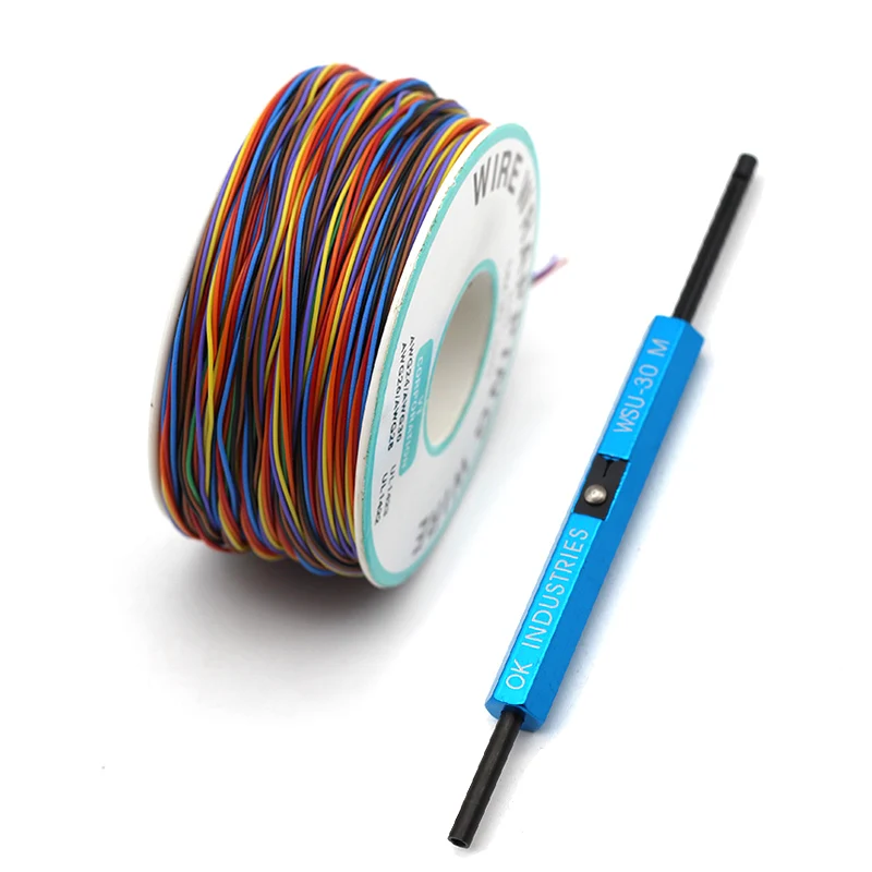 8 Colors 30AWG Wire Wrapping Tinned Copper Solid PVC insulation Single Strand Copper Cable Ok Wire Electrical Wire Wrap Tool
8 Colors 30AWG Wire Wrapping Tinned Copper Solid PVC insulation Single Strand Copper Cable Ok Wire Electrical Wire Wrap Tool