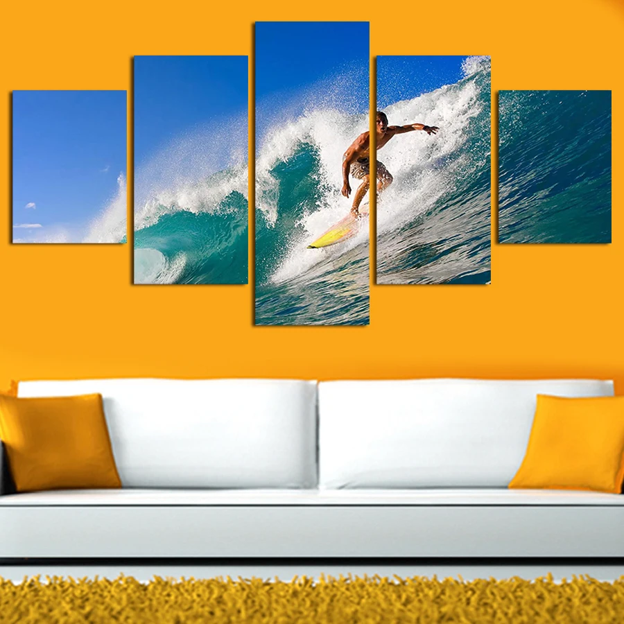 2017 Real Limited Modern 5 Panels Painting Canvas Wall Art Cuadros Cool Surfing Paintings On For Home Decorations Decor
2017 Real Limited Modern 5 Panels Painting Canvas Wall Art Cuadros Cool Surfing Paintings On For Home Decorations Decor