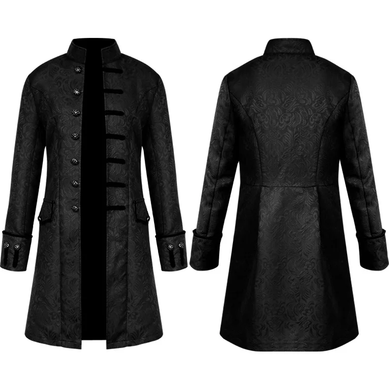 Cosplay medieval retro jacquard jacket noble prince jacket vampire knight warrior cardigan coat for men Punk gothic costume
Cosplay medieval retro jacquard jacket noble prince jacket vampire knight warrior cardigan coat for men Punk gothic costume