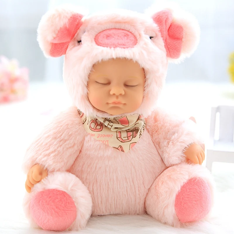 17cm Silicone Reborn Baby Doll Plush 