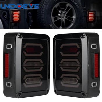 

Smoked LED Tail lights for Jeep Wrangler Taillights Reverse light Real Back Up Turn signal lamp DRL FOR JK JKU Sports, Sahara