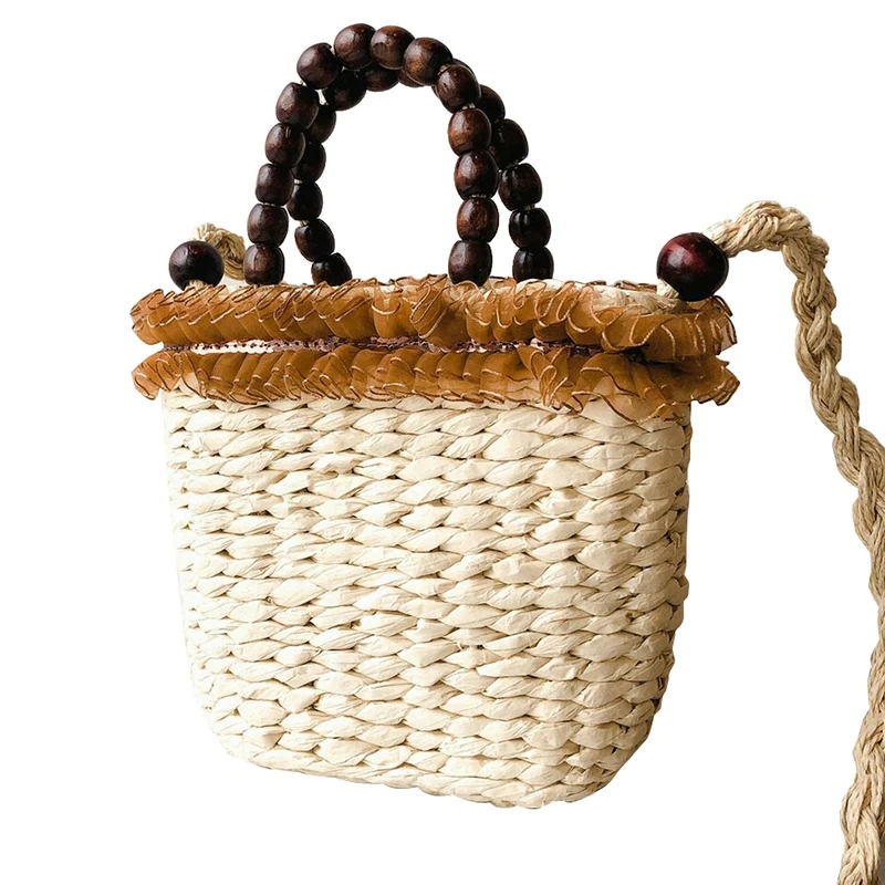 New Women'S Bag Woven Beaded Handle Lace Straw Bag Fashion Handbag Shoulder Messenger Bag
New Women'S Bag Woven Beaded Handle Lace Straw Bag Fashion Handbag Shoulder Messenger Bag