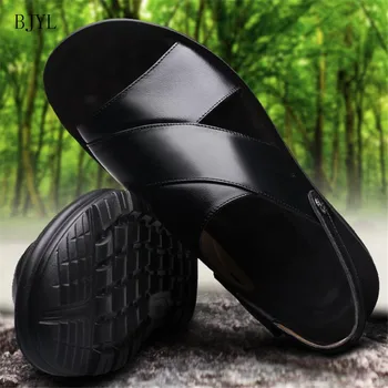 BJYL Men Sandals Genuine Split Leather Men Beach Shoes Men Casual Shoes Men Slippers Sneakers Summer Shoes Flip Flops B259
BJYL Men Sandals Genuine Split Leather Men Beach Shoes Men Casual Shoes Men Slippers Sneakers Summer Shoes Flip Flops B259