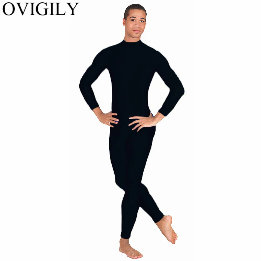 OVIGILY Men's Black Unitard Adults Mock Neck Spandex Lycra Zentai Suits Tights Stretch Bodysuit Dancewear Stage Theater Costumes
OVIGILY Men's Black Unitard Adults Mock Neck Spandex Lycra Zentai Suits Tights Stretch Bodysuit Dancewear Stage Theater Costumes