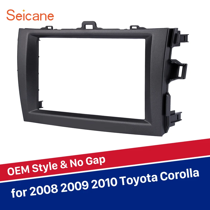 Seicane 2 Din автомобильный стерео фасции тире отделка комплект для Toyota Corolla DVD плеер панель установки 173*98/178*100/178*102 мм 
Seicane 2 Din автомобильный стерео фасции тире отделка комплект для Toyota Corolla DVD плеер панель установки 173*98/178*100/178*102 мм