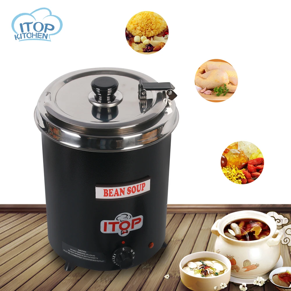 ITOP BS-W5.7 Soup Kettle 110V 220V Electric Soup Warmer Water Wet Heat Boiler Suitable for Cateen/Cafeteria/Restaurant
ITOP BS-W5.7 Soup Kettle 110V 220V Electric Soup Warmer Water Wet Heat Boiler Suitable for Cateen/Cafeteria/Restaurant