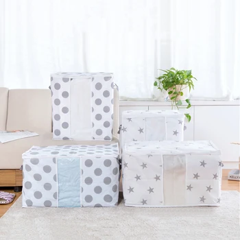 Dots stars Non-woven printing quilt Storage bag Home finishing storage bag 42*47*50cm quilt storage bag bedroom Organizer
Dots stars Non-woven printing quilt Storage bag Home finishing storage bag 42*47*50cm quilt storage bag bedroom Organizer