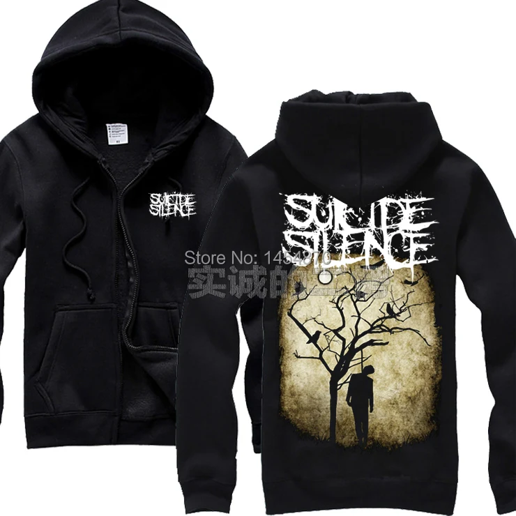 Hang oneself Suicide silence Cotton Cool Rock Hoodies Autumn Brand jacket Skull Black Heavy Metal Sweatshirt zipper Outerwear
Hang oneself Suicide silence Cotton Cool Rock Hoodies Autumn Brand jacket Skull Black Heavy Metal Sweatshirt zipper Outerwear