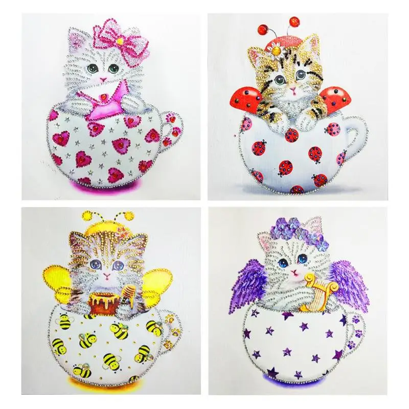5D DIY Special Shaped Diamond Painting Cute Cat Cup Cross Stitch Embroidery Kit Home Living Room Decoration
5D DIY Special Shaped Diamond Painting Cute Cat Cup Cross Stitch Embroidery Kit Home Living Room Decoration