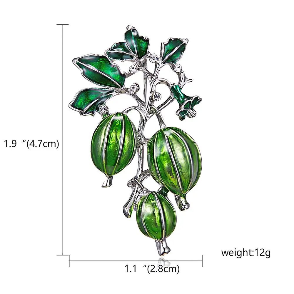 Fine Vegetable Fruit Green Enamel Pin Brooches For Women Girls Silver Alloy Fruits Brooches Weddings Banquet Party Jewelry Gifts
Fine Vegetable Fruit Green Enamel Pin Brooches For Women Girls Silver Alloy Fruits Brooches Weddings Banquet Party Jewelry Gifts