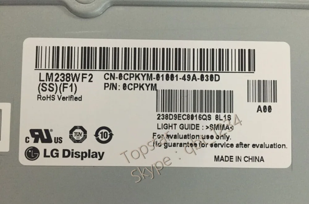 Original 23.8inch LM238WF2-SSF1 LM238WF2 SSF1 LM238WF2(SS)(F1) U2414HB P2414H S2415H IPS LED LCD screen
Original 23.8inch LM238WF2-SSF1 LM238WF2 SSF1 LM238WF2(SS)(F1) U2414HB P2414H S2415H IPS LED LCD screen