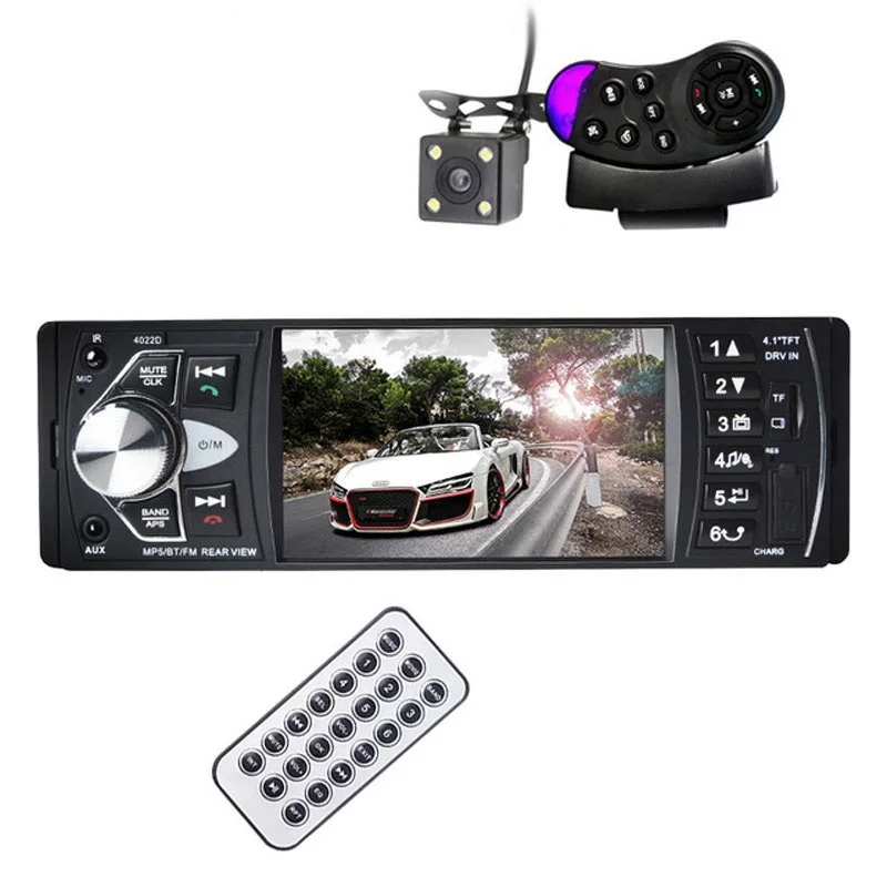 4022D 4.1 inch 1 Din Car Radio Auto Audio Stereo autoradio Bluetooth Support Rear View Camera USB Steering Wheel Remote Control
4022D 4.1 inch 1 Din Car Radio Auto Audio Stereo autoradio Bluetooth Support Rear View Camera USB Steering Wheel Remote Control