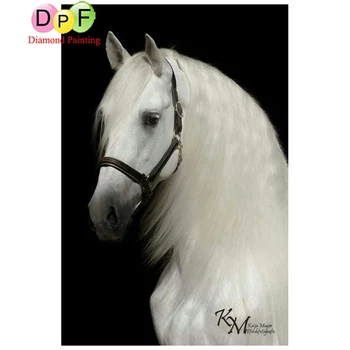 DPF Full round Diamond Embroidery cross stitch White horse diy diamond mosaic painting Paste Decor painting gift 
DPF Full round Diamond Embroidery cross stitch White horse diy diamond mosaic painting Paste Decor painting gift