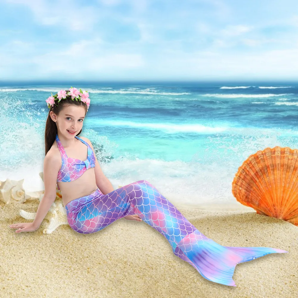 2019 3PCS HOT Fish Tail Costume Set for Girls Split Swimsuit Swimwear Princess Bikini Set Cute Fish Scale Performance Clothing
2019 3PCS HOT Fish Tail Costume Set for Girls Split Swimsuit Swimwear Princess Bikini Set Cute Fish Scale Performance Clothing