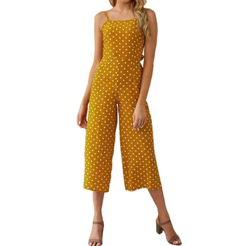 2019 New Women Summer Chiffon Spaghetti Strap Dot Print Sleeveless Bandage Jumpsuits Boho Rompers
2019 New Women Summer Chiffon Spaghetti Strap Dot Print Sleeveless Bandage Jumpsuits Boho Rompers