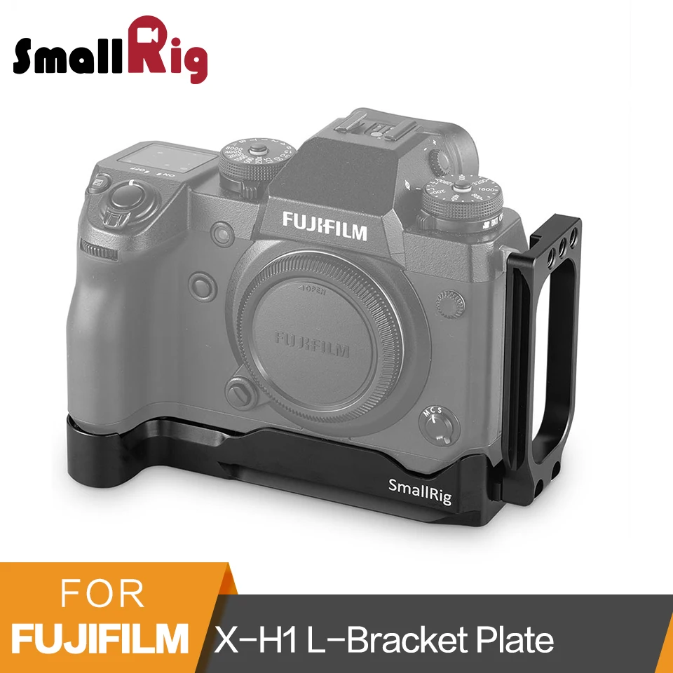 SmallRig X-H1 L-Bracket for Fujifilm X-H1 Arca-Swiss Standard Quick Release L Plate Mounting Plate With 1/4 Thread Holes-2178
SmallRig X-H1 L-Bracket for Fujifilm X-H1 Arca-Swiss Standard Quick Release L Plate Mounting Plate With 1/4 Thread Holes-2178