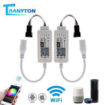 DC5V DC12-24V Wireless WiFi Controller MINI WIFI Smart RGB Controllers By Smartphone Control For WS2812B WS2811 LED Strip Light
DC5V DC12-24V Wireless WiFi Controller MINI WIFI Smart RGB Controllers By Smartphone Control For WS2812B WS2811 LED Strip Light