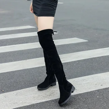 DDI autumn and winter new women's shoes long tube over the knee stretch boots simple tie lacing slim women's boots
DDI autumn and winter new women's shoes long tube over the knee stretch boots simple tie lacing slim women's boots
