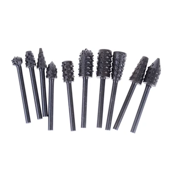 10pcs/set Rotary Rasp File 3mm Shank Burr File Rasp Woodworking Drill Bits HSS Rotary File Wood Drilling Carving Artifact Tool
10pcs/set Rotary Rasp File 3mm Shank Burr File Rasp Woodworking Drill Bits HSS Rotary File Wood Drilling Carving Artifact Tool