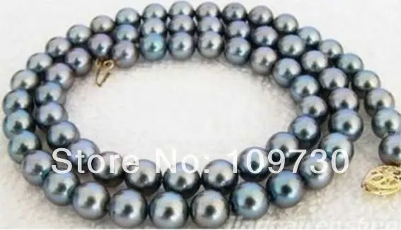 Jewelry 002463 8-9MM NATURAL TAHITIAN GENUINE BLACK PEACOCK GREEN PEARL NECKLACE
Jewelry 002463 8-9MM NATURAL TAHITIAN GENUINE BLACK PEACOCK GREEN PEARL NECKLACE