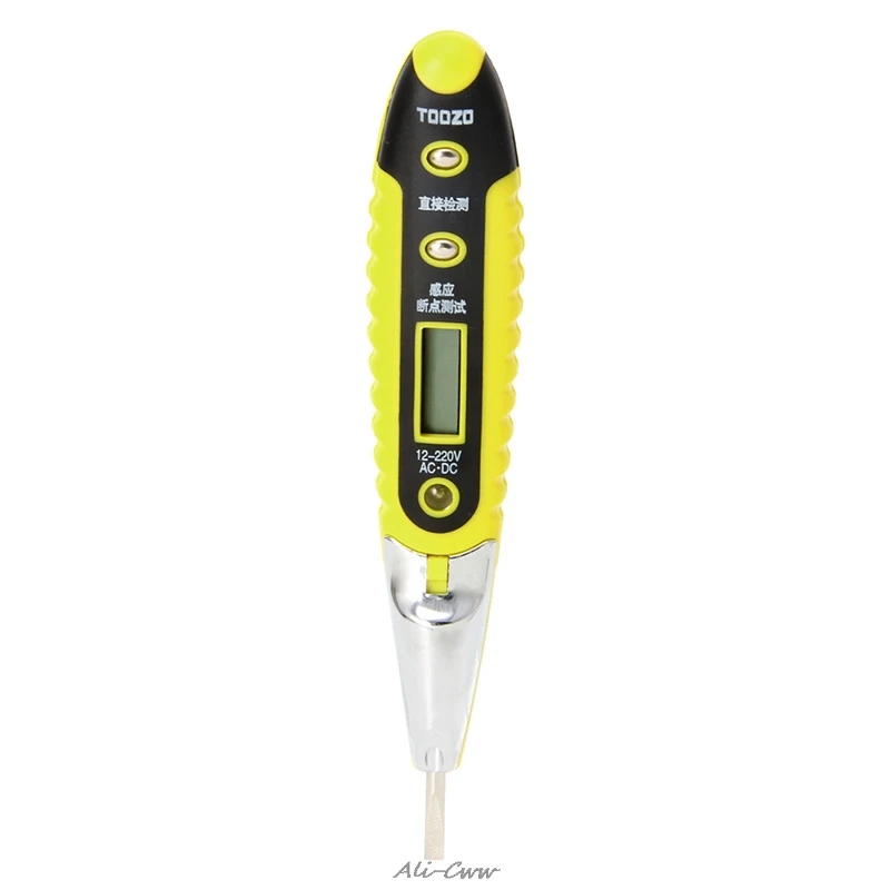 12-220V AC DC Multifunction Digital Test Pencil LED Electonic Sensor Tester Tools
12-220V AC DC Multifunction Digital Test Pencil LED Electonic Sensor Tester Tools
