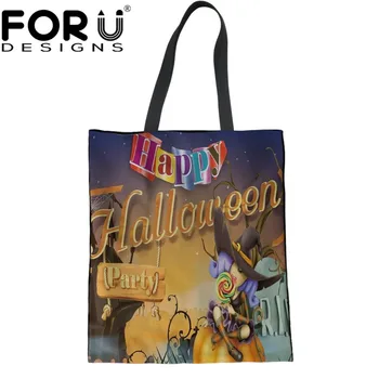 FORUDESIGNS Happy Halloween Prints Women Tote Shopper Bags Linen Ladies Canvas Folding Mini Travel Shop Bags 2018 Girls Blosas
FORUDESIGNS Happy Halloween Prints Women Tote Shopper Bags Linen Ladies Canvas Folding Mini Travel Shop Bags 2018 Girls Blosas