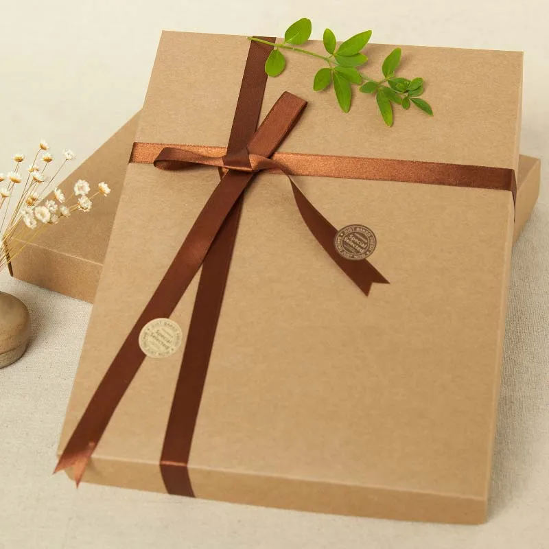 29*24*3.5cm brown paper box Spot scarf towel underwear Tshirt A4 Book exquisite packaging box gift boxes 50pcs/lot
29*24*3.5cm brown paper box Spot scarf towel underwear Tshirt A4 Book exquisite packaging box gift boxes 50pcs/lot