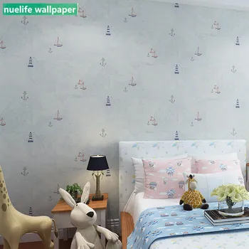 Blue nautical sailboat pattern non-woven wallpaper kindergarten kids room bedroom study living room background wall paper
Blue nautical sailboat pattern non-woven wallpaper kindergarten kids room bedroom study living room background wall paper