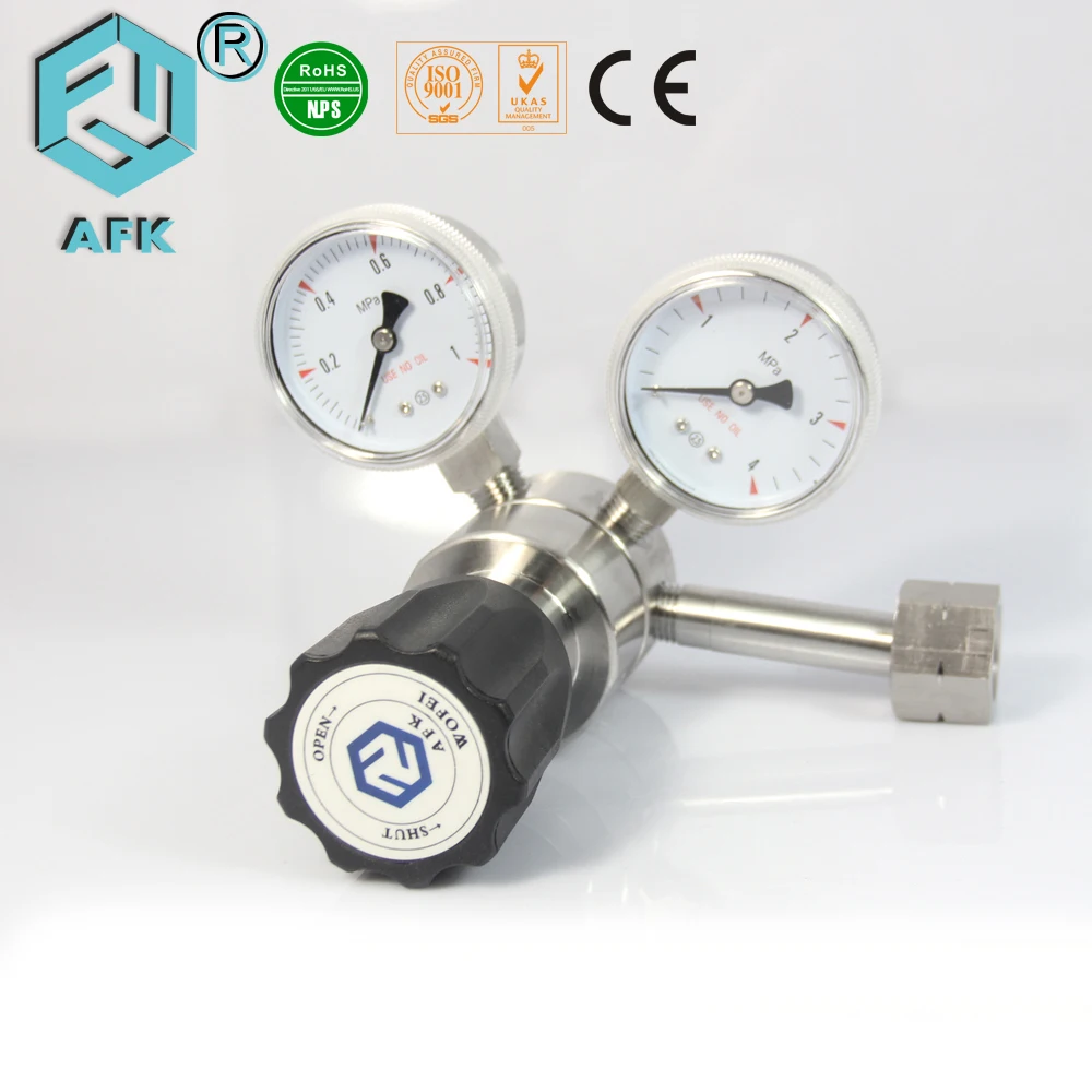 Single Stage High Pressure Stainless Steel Nitrogen Argon Gas Pressure Regulator with CGA580/ GGA540/GCA660
Single Stage High Pressure Stainless Steel Nitrogen Argon Gas Pressure Regulator with CGA580/ GGA540/GCA660