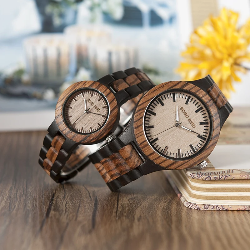 BOBO BIRD Wood Watch Men Women Quartz Wristwatches Zebra Wood Craft Top Brand kol saati in Wooden Gift Box Drop Shipping N28&N30
BOBO BIRD Wood Watch Men Women Quartz Wristwatches Zebra Wood Craft Top Brand kol saati in Wooden Gift Box Drop Shipping N28&N30