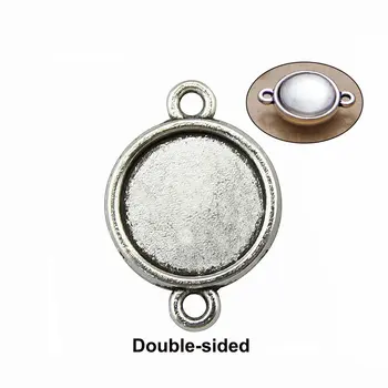 ON SALE-100pcs Antique Bronze or Antique Silver Frame Blank Pendant Charm Tray Round Cabochon Setting,Two sides,Double-sided
ON SALE-100pcs Antique Bronze or Antique Silver Frame Blank Pendant Charm Tray Round Cabochon Setting,Two sides,Double-sided