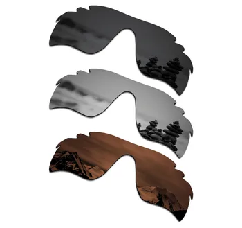 SmartVLT 3 Pieces Polarized Sunglasses Replacement Lenses for Oakley RadarLock Path Vented Black & Silver Titanium & Amber Brown
SmartVLT 3 Pieces Polarized Sunglasses Replacement Lenses for Oakley RadarLock Path Vented Black & Silver Titanium & Amber Brown