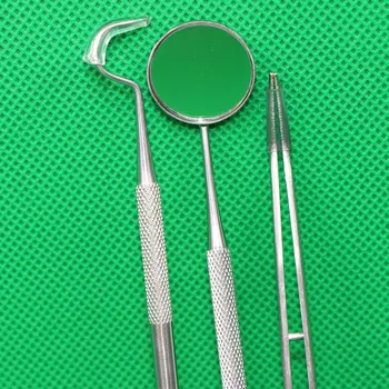Dental Hygiene Kit Stainless Steel tools 3Pcs/Set Tweezers Probe Mouth Mirror Dental Instruments for Deep Tooth Cleaning
Dental Hygiene Kit Stainless Steel tools 3Pcs/Set Tweezers Probe Mouth Mirror Dental Instruments for Deep Tooth Cleaning