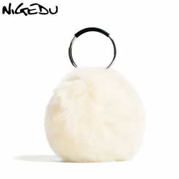 NIGEDU brand design faux fur Women handbag Luxury party rings evening bag High quality rabbit hair Women's Tote Wrist bag wallet
NIGEDU brand design faux fur Women handbag Luxury party rings evening bag High quality rabbit hair Women's Tote Wrist bag wallet