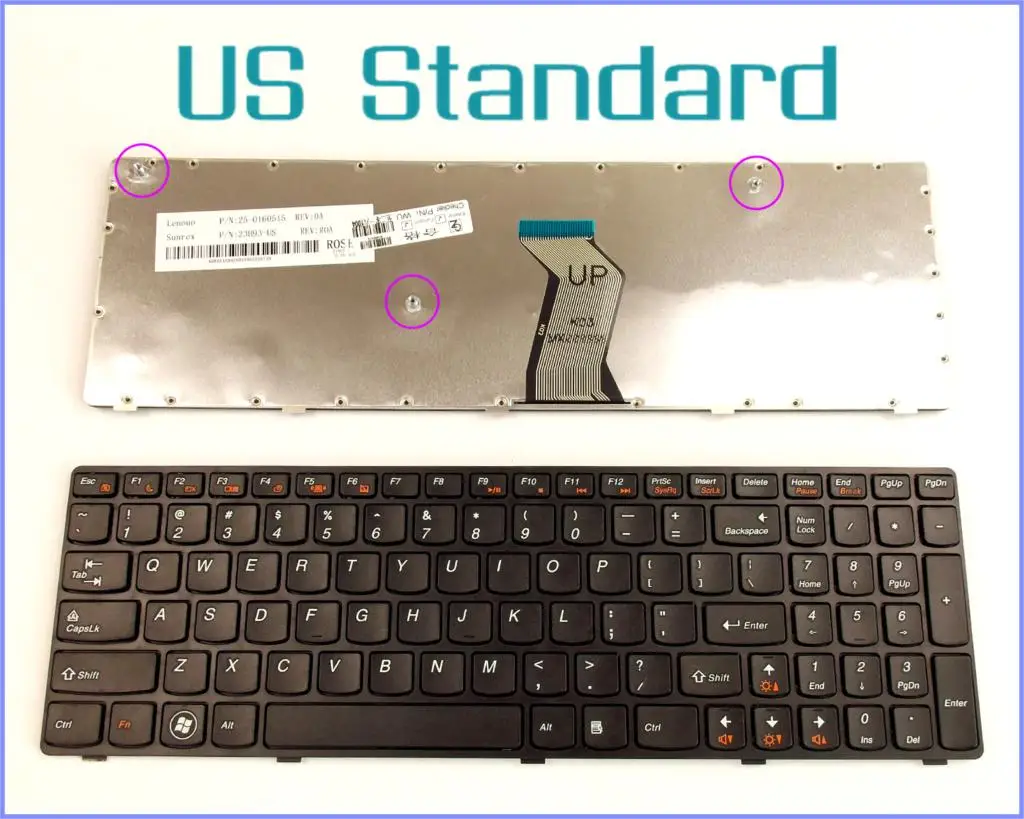 US English Version Keyboard for Lenovo 25200308 T4TQ-US MP-10A33US-686A V-117020FS1-US 25013358 25200833 Laptop
US English Version Keyboard for Lenovo 25200308 T4TQ-US MP-10A33US-686A V-117020FS1-US 25013358 25200833 Laptop