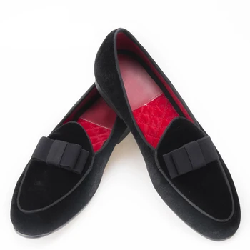 Handmade Men velvet shoes with short Tongue and Bowtie Men party and wedding dress shoes Banquet loafers
Handmade Men velvet shoes with short Tongue and Bowtie Men party and wedding dress shoes Banquet loafers
