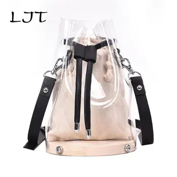 LJT Luxury Handbags Jelly Top-handle Transparent Bags for Women 2019 Large Clear Tote Bag Handbags Women Bags Composite Hand Bag
LJT Luxury Handbags Jelly Top-handle Transparent Bags for Women 2019 Large Clear Tote Bag Handbags Women Bags Composite Hand Bag