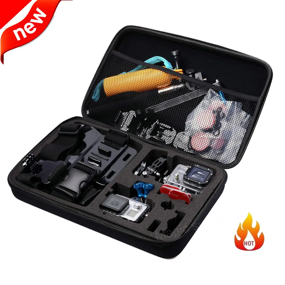 Travel Storage Waterproof Bag Box Large Size Case For GoPro HD Hero 3 + 3 2 1 SJ4000 Camera Accessories Black
Travel Storage Waterproof Bag Box Large Size Case For GoPro HD Hero 3 + 3 2 1 SJ4000 Camera Accessories Black