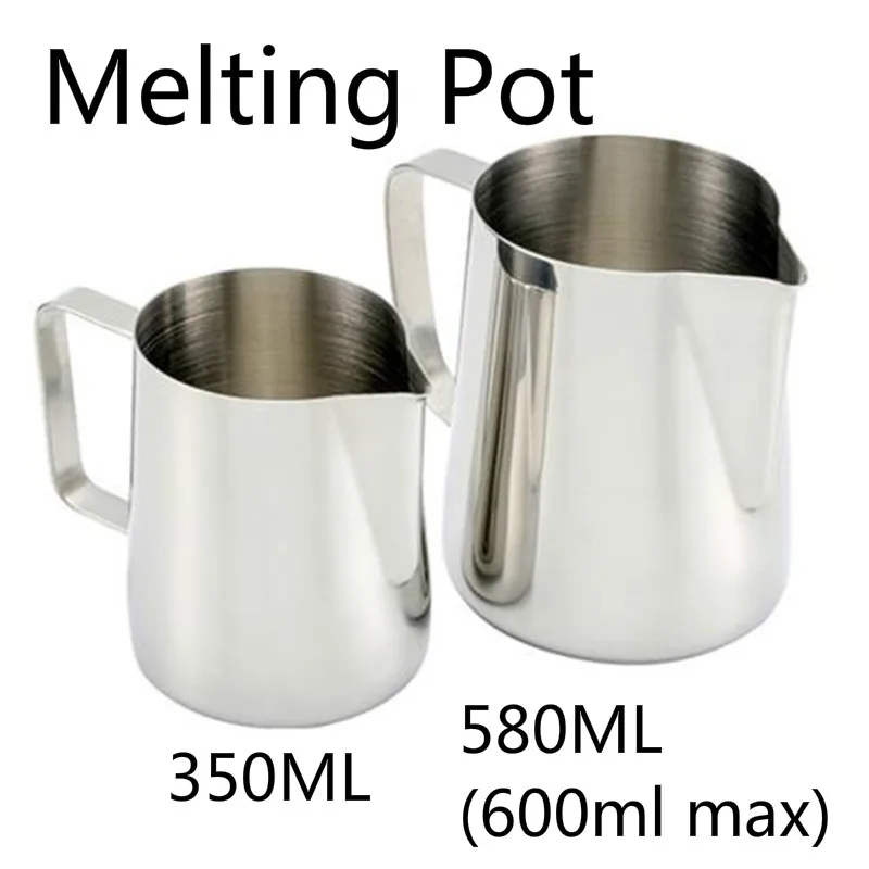 350ml 580ml Melting Pot with Inner Electroplating Scale, Handle Heating Cup for Soy Paraffin Wax Soap Base Milk Coffee Chocolate
350ml 580ml Melting Pot with Inner Electroplating Scale, Handle Heating Cup for Soy Paraffin Wax Soap Base Milk Coffee Chocolate