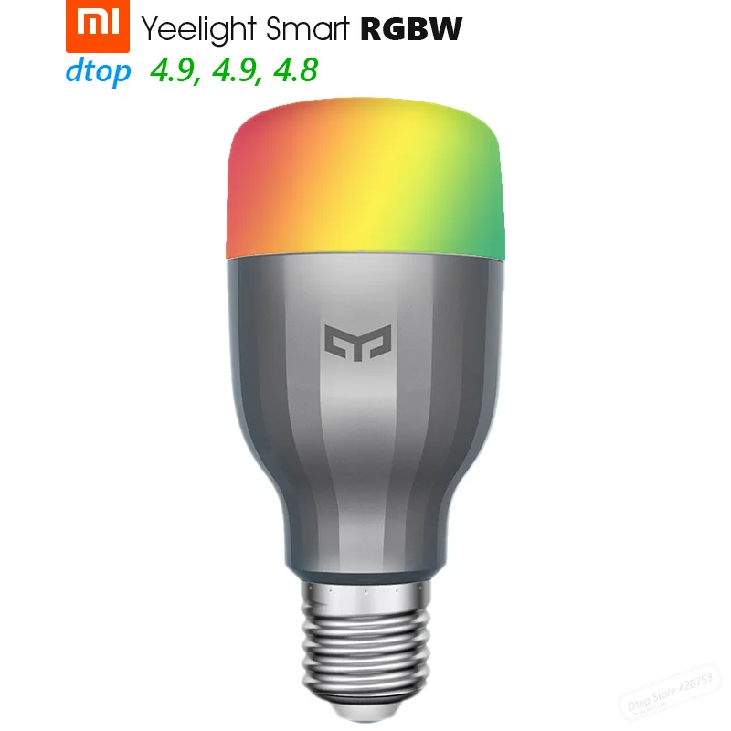 Original Xiaomi Yeelight Blue II RGBW E27 Smart LED Bulb Mi Light Mijia APP WiFi Remote Group Control 9W 600 Lumens 220V 50Hz
Original Xiaomi Yeelight Blue II RGBW E27 Smart LED Bulb Mi Light Mijia APP WiFi Remote Group Control 9W 600 Lumens 220V 50Hz
