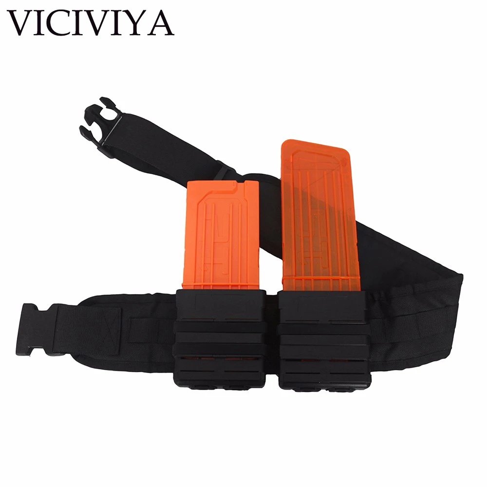 

VICIVIYA Soft Bullets Belt Strap Clip Charger Adjustable Belt Without Removable Magazine Pouch For Nerf War CS Gel Ball War