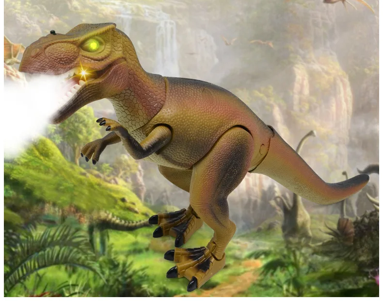 30 cm High large Simulation Tyrannosaurus Smart spray dinosaur Remote control Spray walking Singing Early education puzzle toy
30 cm High large Simulation Tyrannosaurus Smart spray dinosaur Remote control Spray walking Singing Early education puzzle toy