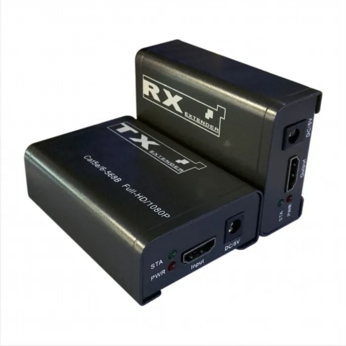 60m HD 1080P HDMI Extender 1x1 Splitter HDMI sender&receiver with Cat6 RJ45 ethernet cable support monitor projector HDTV HD60 
60m HD 1080P HDMI Extender 1x1 Splitter HDMI sender&receiver with Cat6 RJ45 ethernet cable support monitor projector HDTV HD60