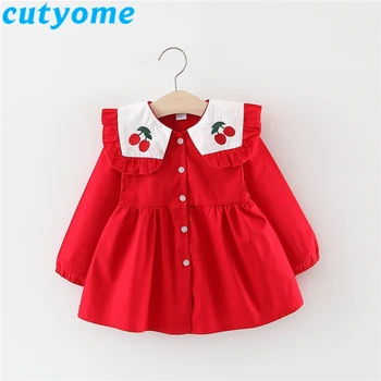4pcs/lot Embroidery Cherry Dress For Little Children Casual Kids Sweet Birthday Costumes Dresses Long Sleeve Korean Baby Dress 3
4pcs/lot Embroidery Cherry Dress For Little Children Casual Kids Sweet Birthday Costumes Dresses Long Sleeve Korean Baby Dress 3