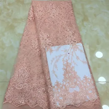 2019 high quality French Nigerian sequins net lace,African tulle mesh sequence lace fabric for party dress 5yards/lot pink
2019 high quality French Nigerian sequins net lace,African tulle mesh sequence lace fabric for party dress 5yards/lot pink