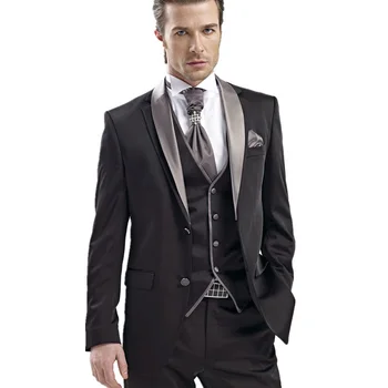Black Formal Wedding Groom Tuxedos for Prom Party Stage Shawl Lapel Mens Suits Set 3 Piece Jacket Pants Vest Custom Male Costume
Black Formal Wedding Groom Tuxedos for Prom Party Stage Shawl Lapel Mens Suits Set 3 Piece Jacket Pants Vest Custom Male Costume