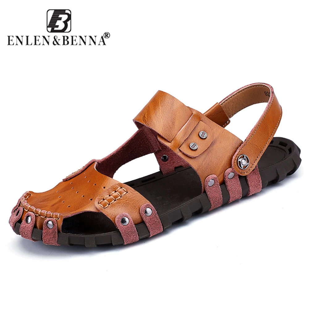 EnlenBenna Summer Roman Men Sandals Genuine Leather Sneaker Male Beach Elastic Slippers Native Rubber Sandals For Men hot sale
EnlenBenna Summer Roman Men Sandals Genuine Leather Sneaker Male Beach Elastic Slippers Native Rubber Sandals For Men hot sale
